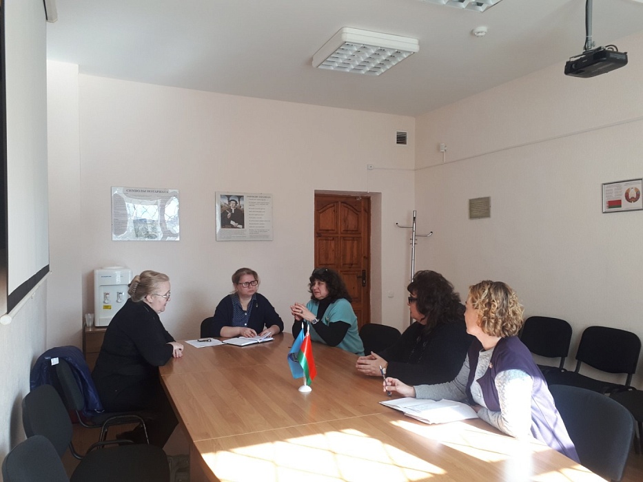 Заместитель председателя Могилевской областной нотариальной палаты провела рабочую встречу в нотариальной конторе №1